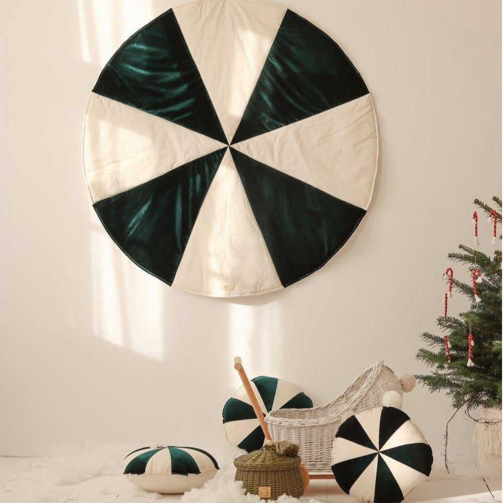 Christmas Round Patchwork Mat
