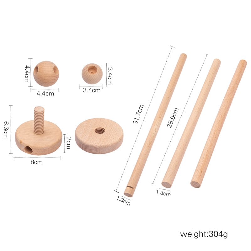 Moon Crib Mobile & Wooden Arm