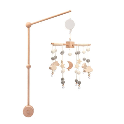 Moon Crib Mobile & Wooden Arm